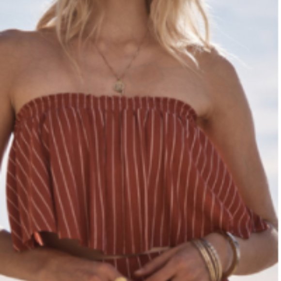 Two Piece High Tube Top and Hight Waisted Pants - Picture 7 of 8